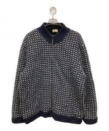 L.L.Bean（エルエルビーン）の古着「バーズアイドライバーズニット」｜ネイビー