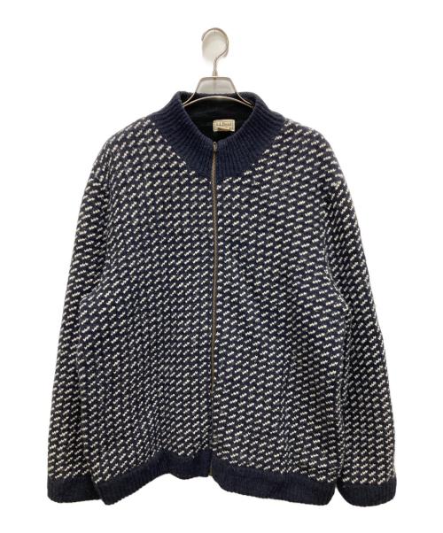 L.L.Bean（エルエルビーン）L.L.Bean (エルエルビーン) バーズアイドライバーズニット ネイビー サイズ:XXLの古着・服飾アイテム