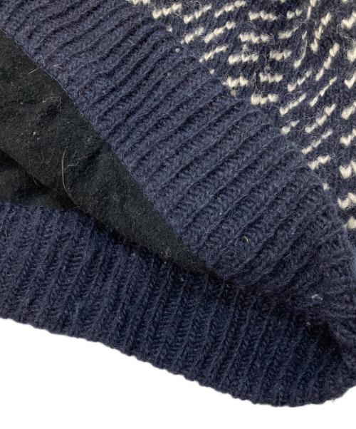 L.L.Bean（エルエルビーン）L.L.Bean (エルエルビーン) バーズアイドライバーズニット ネイビー サイズ:XXLの古着・服飾アイテム