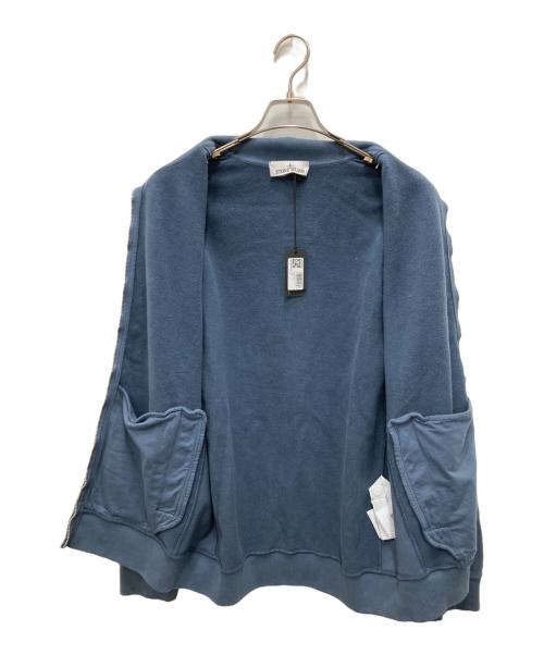 STONE ISLAND（ストーンアイランド）STONE ISLAND (ストーンアイランド) ジップアップスウェットジャケット ブルー サイズ:Lの古着・服飾アイテム