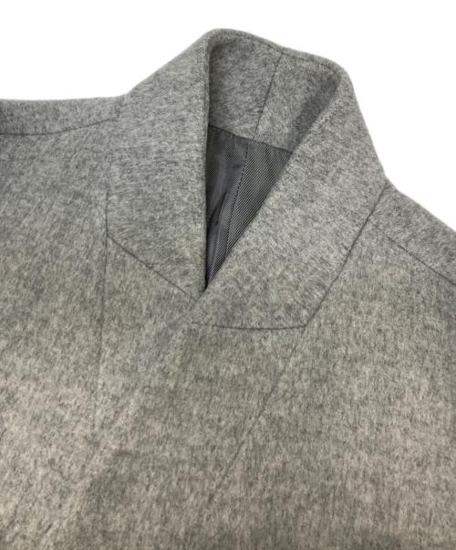 WOO YOUNG MI（ウーヨンミ）WOO YOUNG MI (ウーヨンミ) ショールカラーセミダブル風 ウールジャケット グレー サイズ:48の古着・服飾アイテム