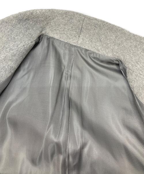 WOO YOUNG MI（ウーヨンミ）WOO YOUNG MI (ウーヨンミ) ショールカラーセミダブル風 ウールジャケット グレー サイズ:48の古着・服飾アイテム