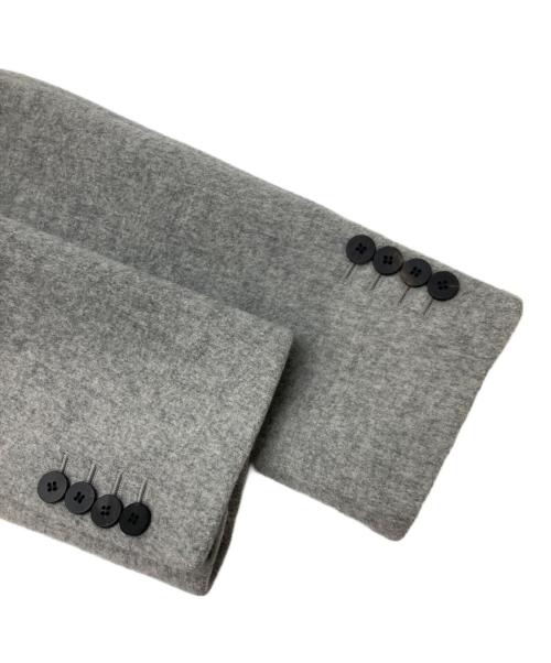 WOO YOUNG MI（ウーヨンミ）WOO YOUNG MI (ウーヨンミ) ショールカラーセミダブル風 ウールジャケット グレー サイズ:48の古着・服飾アイテム