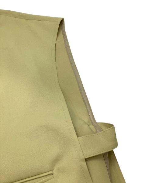 LANVIN en Bleu（ランバンオンブルー）LANVIN en Bleu (ランバンオンブルー) ベルテッドオーバーサイズベスト イエロー サイズ:38の古着・服飾アイテム