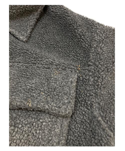 LANVIN en Bleu（ランバンオンブルー）LANVIN en Bleu (ランバンオンブルー) ボアショートブルゾン グレー サイズ:38の古着・服飾アイテム