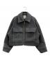 LANVIN en Bleu（ランバンオンブルー）の古着「ボアショートブルゾン」｜グレー