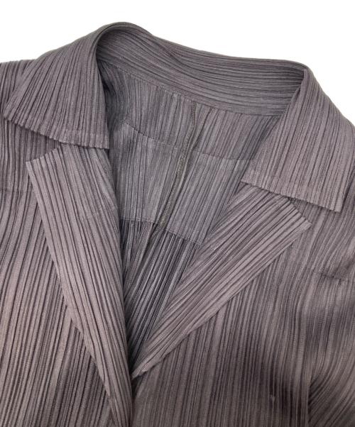 PLEATS PLEASE（プリーツプリーズ）PLEATS PLEASE (プリーツプリーズ) プリーツ3Bジャケット ブラウン サイズ:4の古着・服飾アイテム