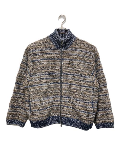 crepuscule（クレプスキュール）crepuscule (クレプスキュール) Multi Border Mix Drivers ブラウン サイズ:1の古着・服飾アイテム