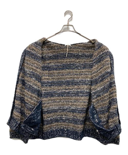 crepuscule（クレプスキュール）crepuscule (クレプスキュール) Multi Border Mix Drivers ブラウン サイズ:1の古着・服飾アイテム