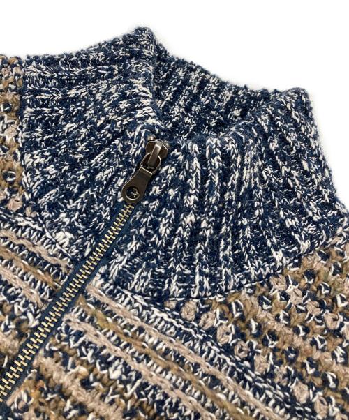 crepuscule（クレプスキュール）crepuscule (クレプスキュール) Multi Border Mix Drivers ブラウン サイズ:1の古着・服飾アイテム