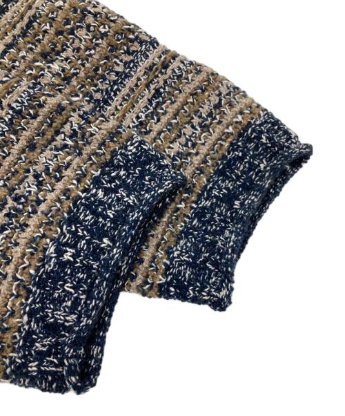 crepuscule（クレプスキュール）crepuscule (クレプスキュール) Multi Border Mix Drivers ブラウン サイズ:1の古着・服飾アイテム