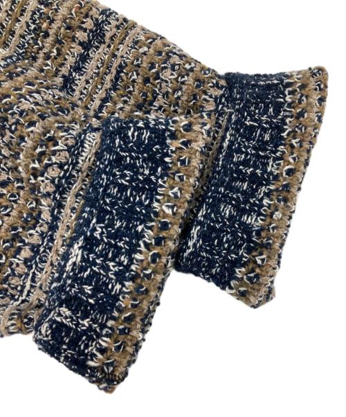 crepuscule（クレプスキュール）crepuscule (クレプスキュール) Multi Border Mix Drivers ブラウン サイズ:1の古着・服飾アイテム