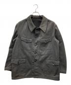 Le Favoriル ファヴォリ）の古着「太畝コットンピケ動物ボタンハンティングジャケット」｜グレー