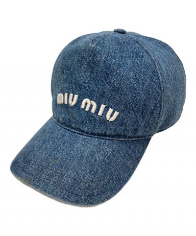 muimuiページ 中古・古着通販】MIU MIU (ミュウミュウ) デニムベースボールキャップ