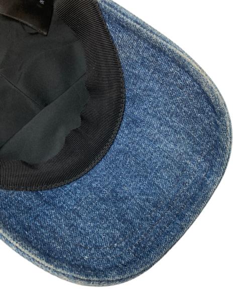 MIU MIU（ミュウミュウ）MIU MIU (ミュウミュウ) デニムベースボールキャップ インディゴ サイズ:Mの古着・服飾アイテム