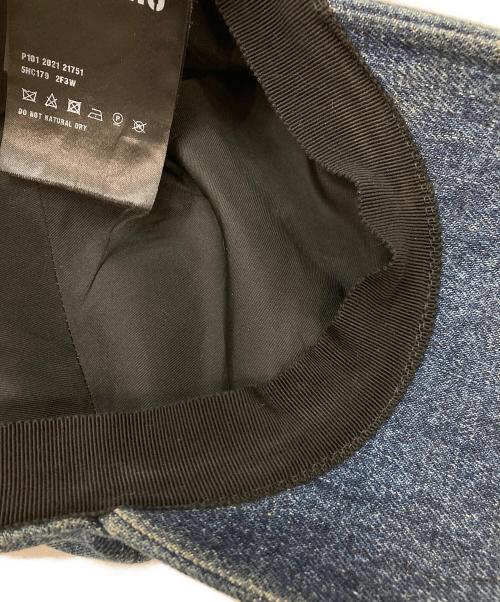 MIU MIU（ミュウミュウ）MIU MIU (ミュウミュウ) デニムベースボールキャップ インディゴ サイズ:Mの古着・服飾アイテム