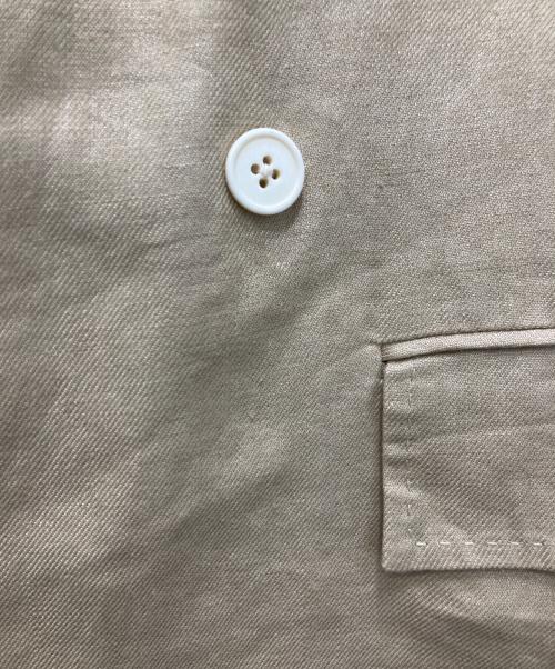 DEPAREILLE（デパリエ）DEPAREILLE (デパリエ) リネンダブルブレストジレ ベージュ サイズ:38の古着・服飾アイテム
