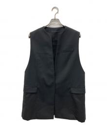 AP STUDIO（エーピーストゥディオ）の古着「スリーブレスジャケット」｜ブラック