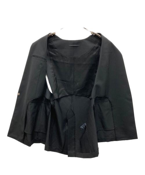 AP STUDIO（エーピーストゥディオ）AP STUDIO (エーピーストゥディオ) スリーブレスジャケット ブラック サイズ:不明（実寸参照の古着・服飾アイテム