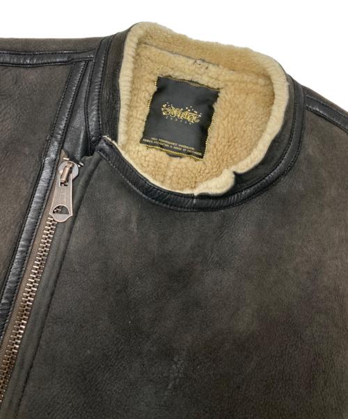 SASQUATCHfabrix.（サスクワッチファブリックス）SASQUATCHfabrix. (サスクワッチファブリックス) ムートンベスト ブラウン サイズ:XLの古着・服飾アイテム