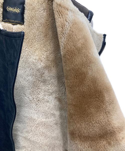 SASQUATCHfabrix.（サスクワッチファブリックス）SASQUATCHfabrix. (サスクワッチファブリックス) ムートンベスト ブラウン サイズ:XLの古着・服飾アイテム