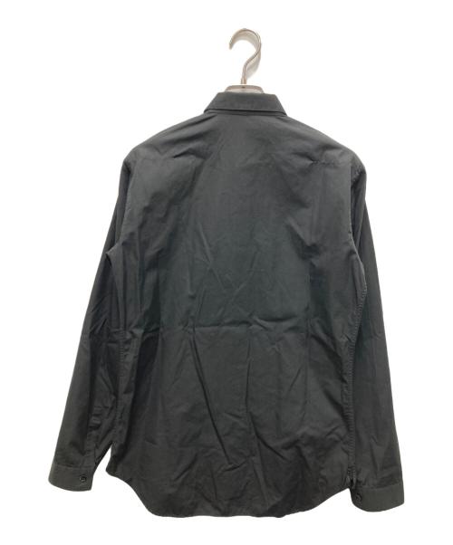 DIOR HOMME（ディオール オム）DIOR HOMME (ディオール オム) ビーロゴエンブロイダリー レギュラーカラー ブラック サイズ:38の古着・服飾アイテム