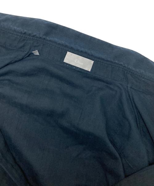 DIOR HOMME（ディオール オム）DIOR HOMME (ディオール オム) ガーゼシャツ ネイビー サイズ:38の古着・服飾アイテム
