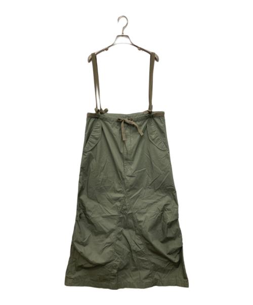 BEAMS（ビームス）BEAMS (ビームス) アーミー オーバーパンツ アレンジ ワンピース オリーブ サイズ:FREEの古着・服飾アイテム