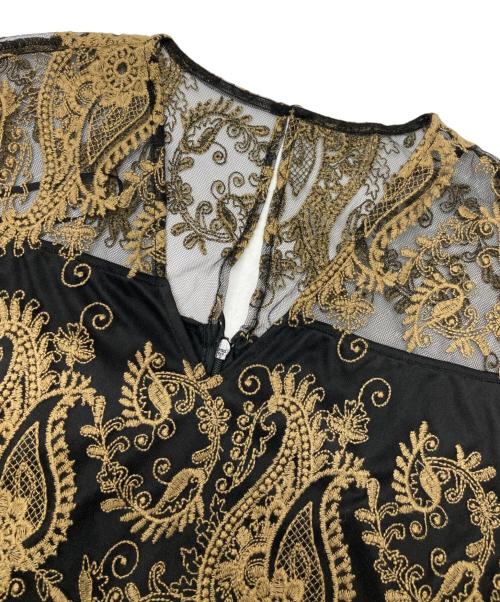 Ameri（アメリ）Ameri (アメリ) エンブロイダリーワンピース ブラック サイズ:Mの古着・服飾アイテム