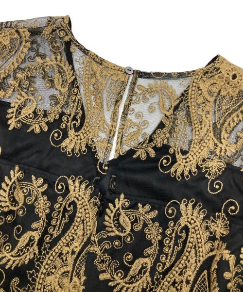Ameri（アメリ）Ameri (アメリ) エンブロイダリーワンピース ブラック サイズ:Mの古着・服飾アイテム