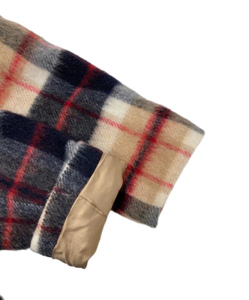 MACKINTOSH PHILOSOPHY（マッキントッシュ フィロソフィー）MACKINTOSH PHILOSOPHY (マッキントッシュ フィロソフィー) ハウスチェックシャギーチェスターコート ベージュ×ネイビー サイズ:36の古着・服飾アイテム