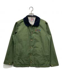 SON ON THE CHEESE（サノバチーズ）の古着「コーチジャケット」｜グリーン
