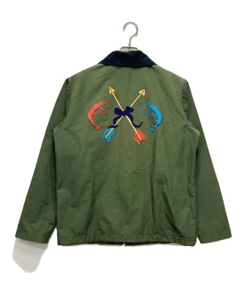 SON ON THE CHEESE（サノバチーズ）SON ON THE CHEESE (サノバチーズ) コーチジャケット グリーン サイズ:Mの古着・服飾アイテム