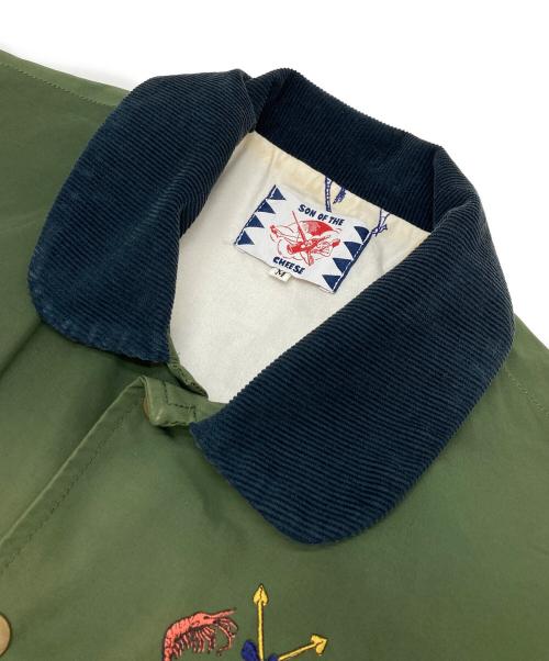 SON ON THE CHEESE（サノバチーズ）SON ON THE CHEESE (サノバチーズ) コーチジャケット グリーン サイズ:Mの古着・服飾アイテム