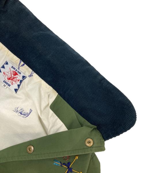 SON ON THE CHEESE（サノバチーズ）SON ON THE CHEESE (サノバチーズ) コーチジャケット グリーン サイズ:Mの古着・服飾アイテム