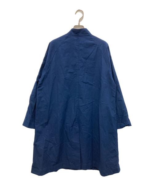 HUIS（ハウス）HUIS (ハウス) やわらかシーチングコットンアトリエコート ネイビー サイズ:FREEの古着・服飾アイテム