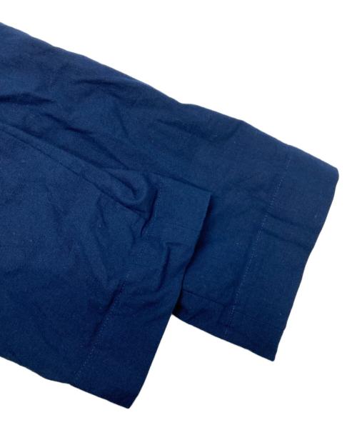 HUIS（ハウス）HUIS (ハウス) やわらかシーチングコットンアトリエコート ネイビー サイズ:FREEの古着・服飾アイテム