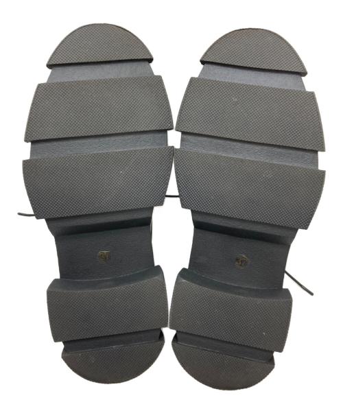 MANA（マナ）MANA (マナ) レースアップ ローファー 厚底 ブラック サイズ:37の古着・服飾アイテム