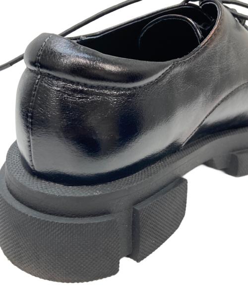 MANA（マナ）MANA (マナ) レースアップ ローファー 厚底 ブラック サイズ:37の古着・服飾アイテム