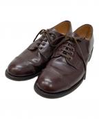 SANDERSサンダース）の古着「MILITARY DERBY SHOES」｜ブラウン