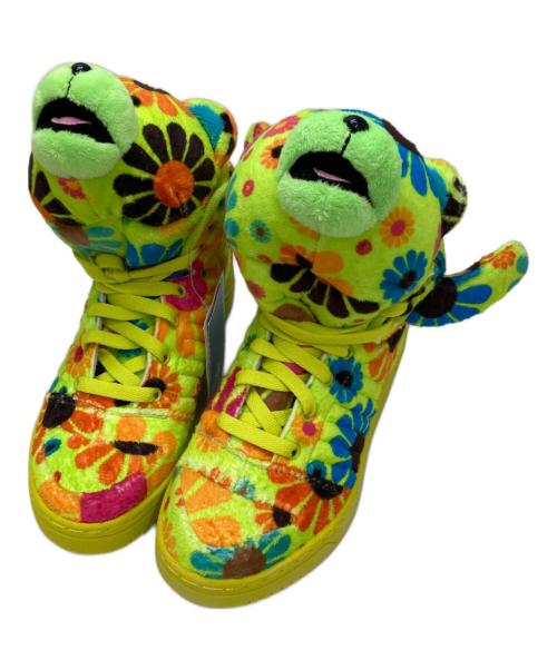 adidas（アディダス）adidas (アディダス) JEREMY SCOTT (ジェレミー スコット) BEAR FLOWER POWER イエロー サイズ:22.5の古着・服飾アイテム