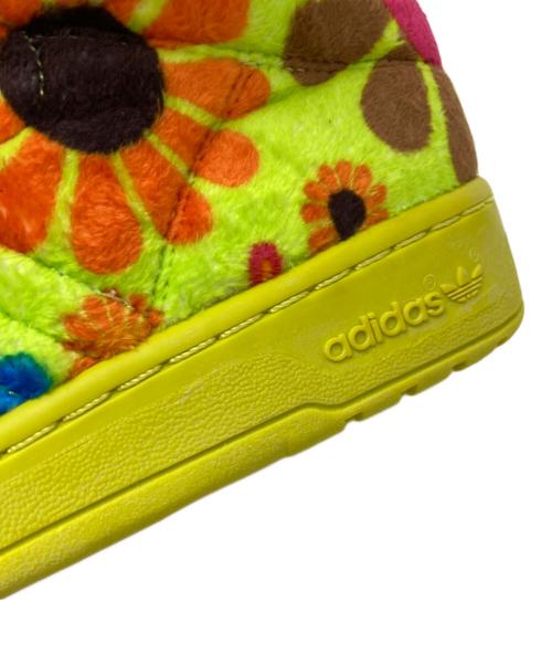 adidas（アディダス）adidas (アディダス) JEREMY SCOTT (ジェレミー スコット) BEAR FLOWER POWER イエロー サイズ:22.5の古着・服飾アイテム