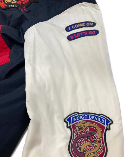 DIESEL（ディーゼル）DIESEL (ディーゼル) ワッペンスタジャン ブラック サイズ:Lの古着・服飾アイテム