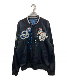 DIESEL（ディーゼル）の古着「スカジャン」｜ブラック×ブルー