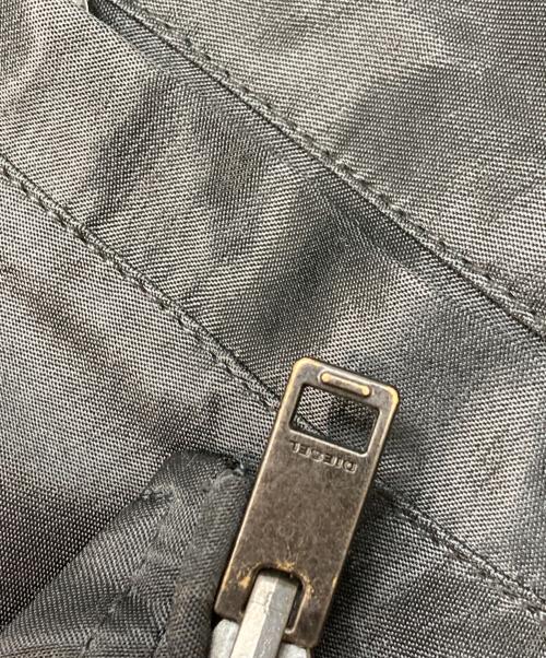 DIESEL（ディーゼル）DIESEL (ディーゼル) スカジャン ブラック×ブルー サイズ:Mの古着・服飾アイテム