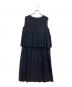 COMME des GARCONS COMME des GARCONS (コムデギャルソン コムデギャルソン) プリーツ レイヤード ノースリーブワンピース ネイビー サイズ:XS：20000円
