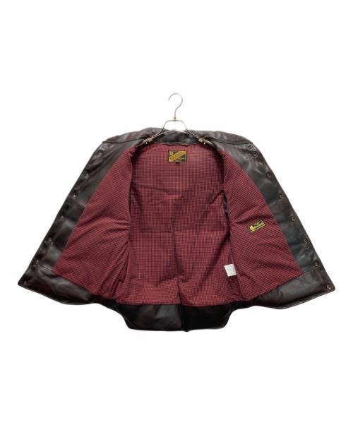 Y'2 leather（ワイツーレザー）Y'2 leather (ワイツーレザー) ダウンレザーベスト ブラウン サイズ:40の古着・服飾アイテム