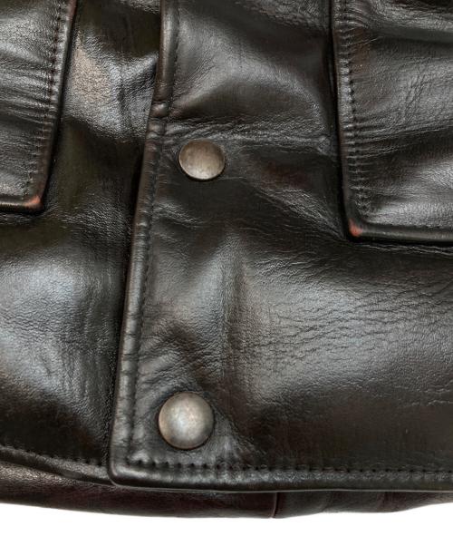 Y'2 leather（ワイツーレザー）Y'2 leather (ワイツーレザー) ダウンレザーベスト ブラウン サイズ:40の古着・服飾アイテム