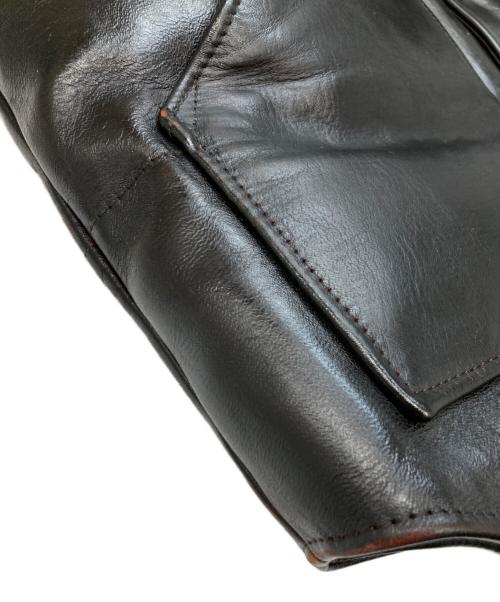 Y'2 leather（ワイツーレザー）Y'2 leather (ワイツーレザー) ダウンレザーベスト ブラウン サイズ:40の古着・服飾アイテム