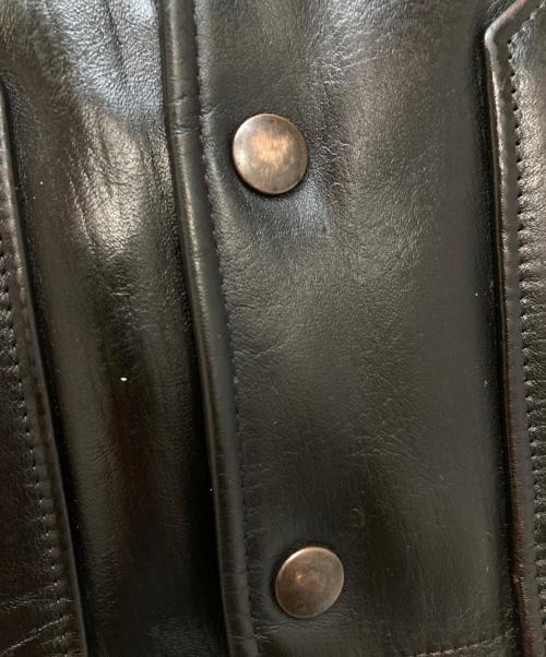 Y'2 leather（ワイツーレザー）Y'2 leather (ワイツーレザー) ダウンレザーベスト ブラウン サイズ:40の古着・服飾アイテム